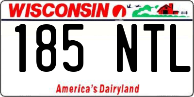 WI license plate 185NTL