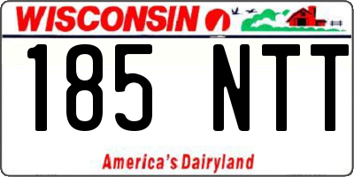 WI license plate 185NTT