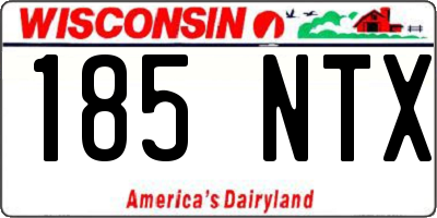 WI license plate 185NTX