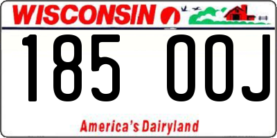 WI license plate 185OOJ