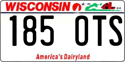 WI license plate 185OTS