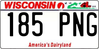 WI license plate 185PNG