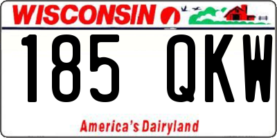 WI license plate 185QKW
