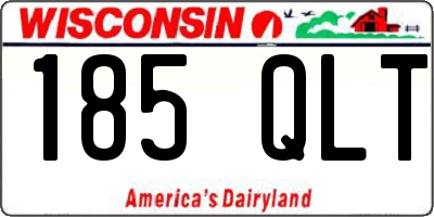 WI license plate 185QLT