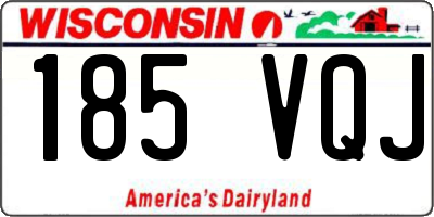 WI license plate 185VQJ