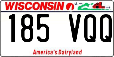 WI license plate 185VQQ
