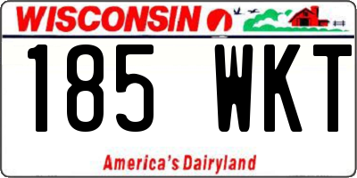 WI license plate 185WKT
