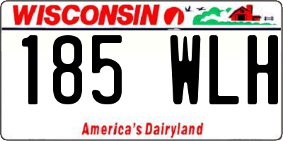 WI license plate 185WLH