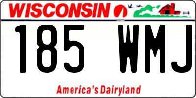 WI license plate 185WMJ