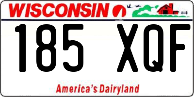 WI license plate 185XQF