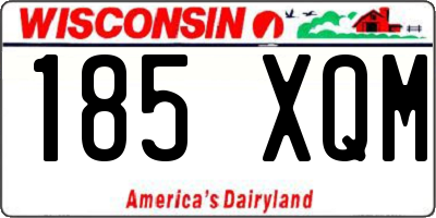 WI license plate 185XQM