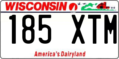 WI license plate 185XTM