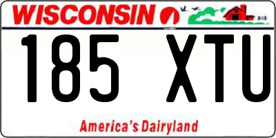 WI license plate 185XTU