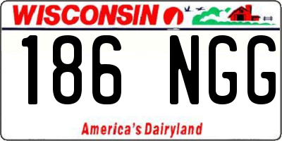 WI license plate 186NGG