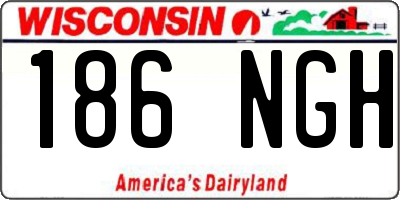 WI license plate 186NGH