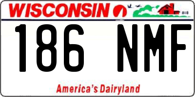 WI license plate 186NMF