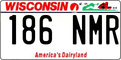 WI license plate 186NMR