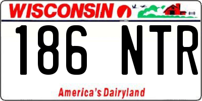 WI license plate 186NTR