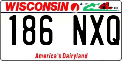 WI license plate 186NXQ