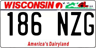 WI license plate 186NZG