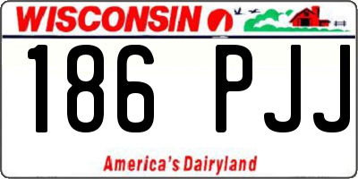 WI license plate 186PJJ