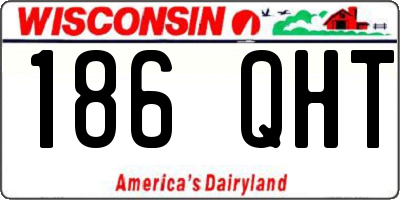 WI license plate 186QHT