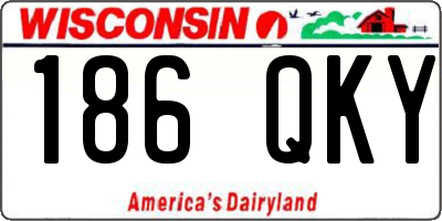 WI license plate 186QKY