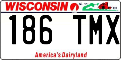 WI license plate 186TMX