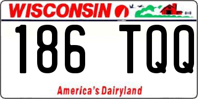 WI license plate 186TQQ