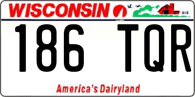 WI license plate 186TQR