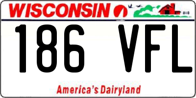 WI license plate 186VFL