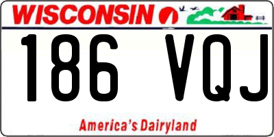 WI license plate 186VQJ