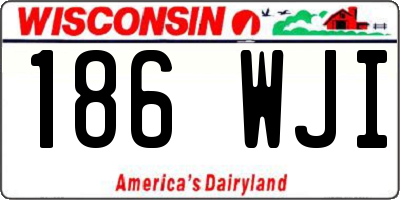 WI license plate 186WJI