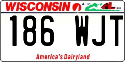 WI license plate 186WJT