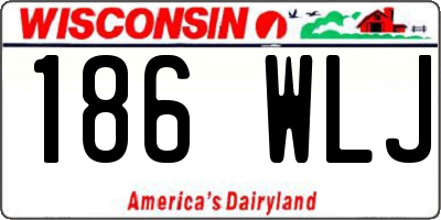 WI license plate 186WLJ