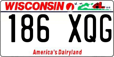 WI license plate 186XQG