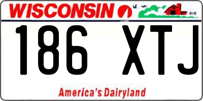 WI license plate 186XTJ