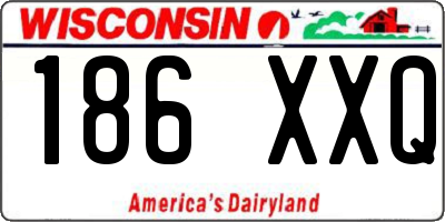 WI license plate 186XXQ