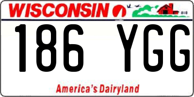 WI license plate 186YGG