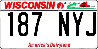 WI license plate 187NYJ