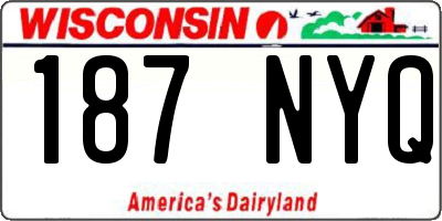 WI license plate 187NYQ