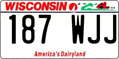 WI license plate 187WJJ