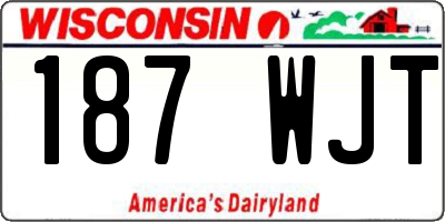 WI license plate 187WJT