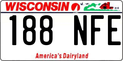 WI license plate 188NFE