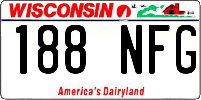 WI license plate 188NFG