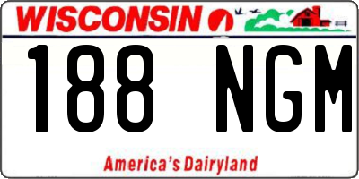 WI license plate 188NGM