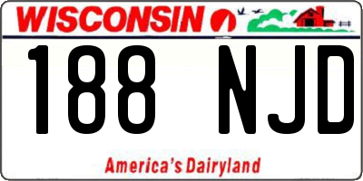 WI license plate 188NJD