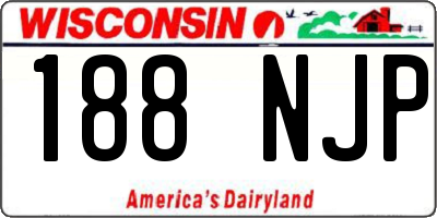 WI license plate 188NJP