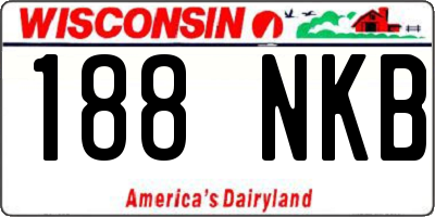 WI license plate 188NKB