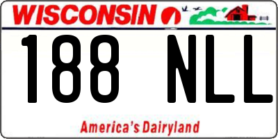 WI license plate 188NLL